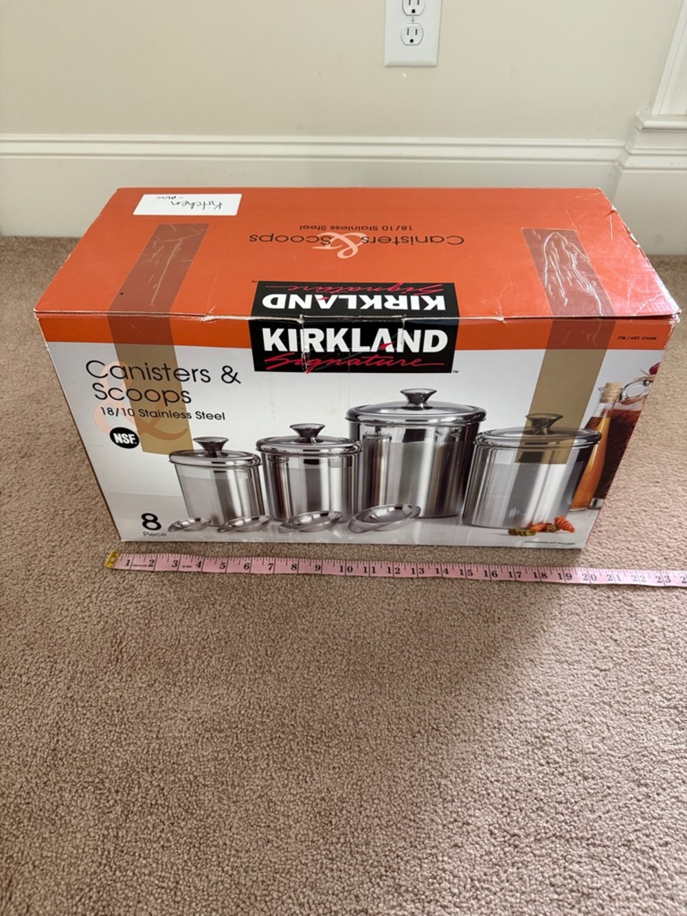 Kirkland Signature Stainless Steel Canister Set - Silver with Clear Lids - Picture 6 of 10